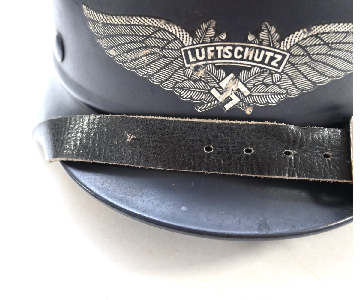 Near Mint M40 Beaded Luftschutz Helmet (Q62) — image 4