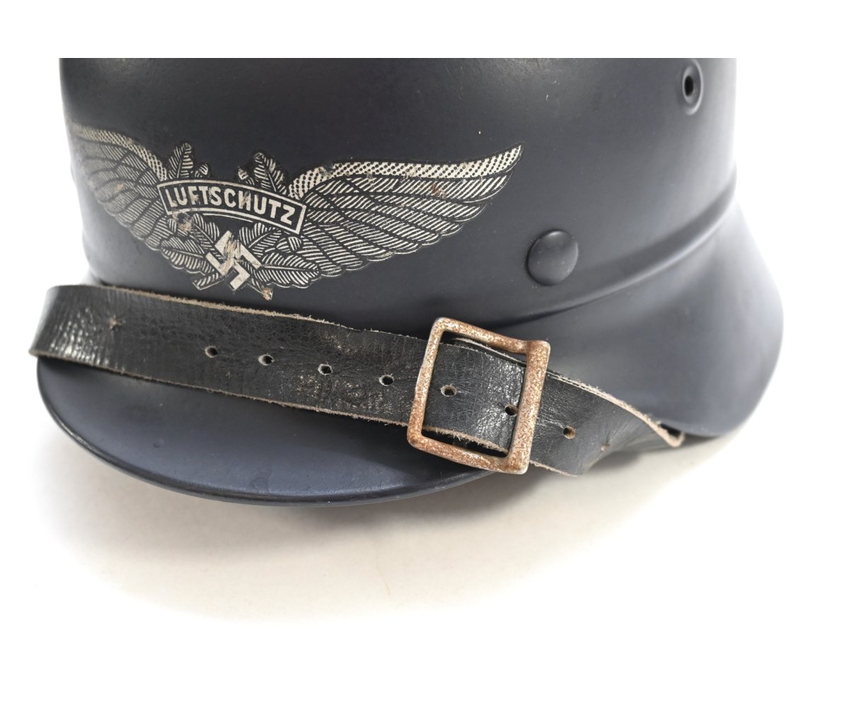 Near Mint M40 Beaded Luftschutz Helmet (Q62) — image 7