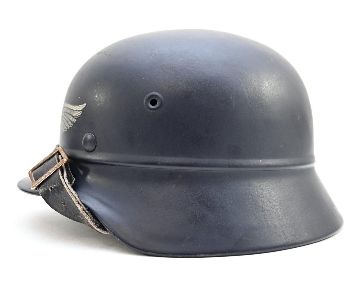 Near Mint M40 Beaded Luftschutz Helmet (Q62) — image 8