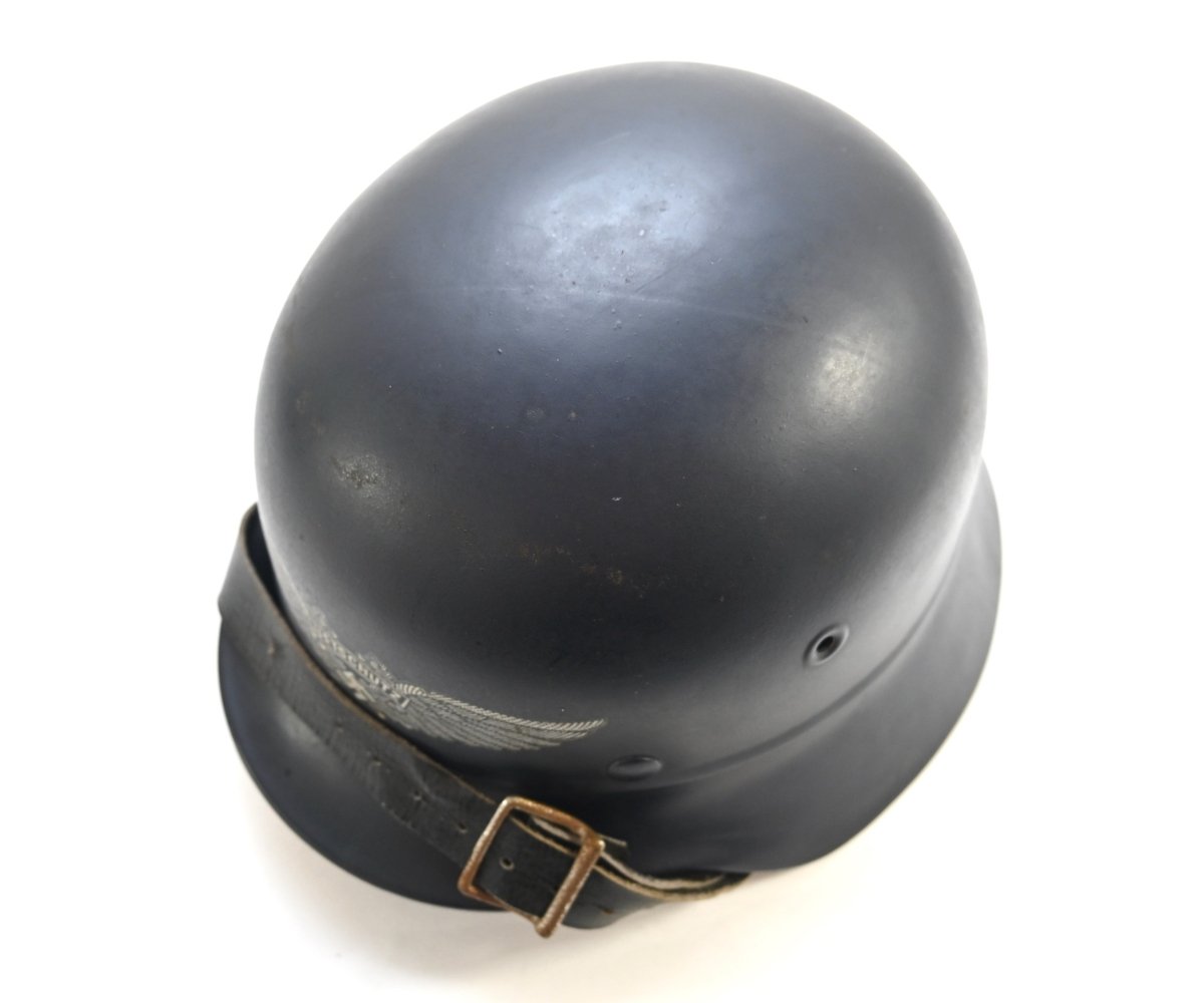 Near Mint M40 Beaded Luftschutz Helmet (Q62) — image 9