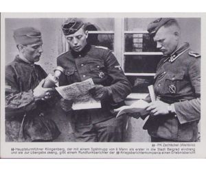 Rare SS-Hptstf. Klingenberg Press Postcard