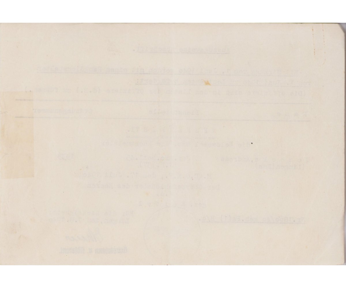 Oblt.d.Res. Fahrkol.205 KVKII Award Document — image 5