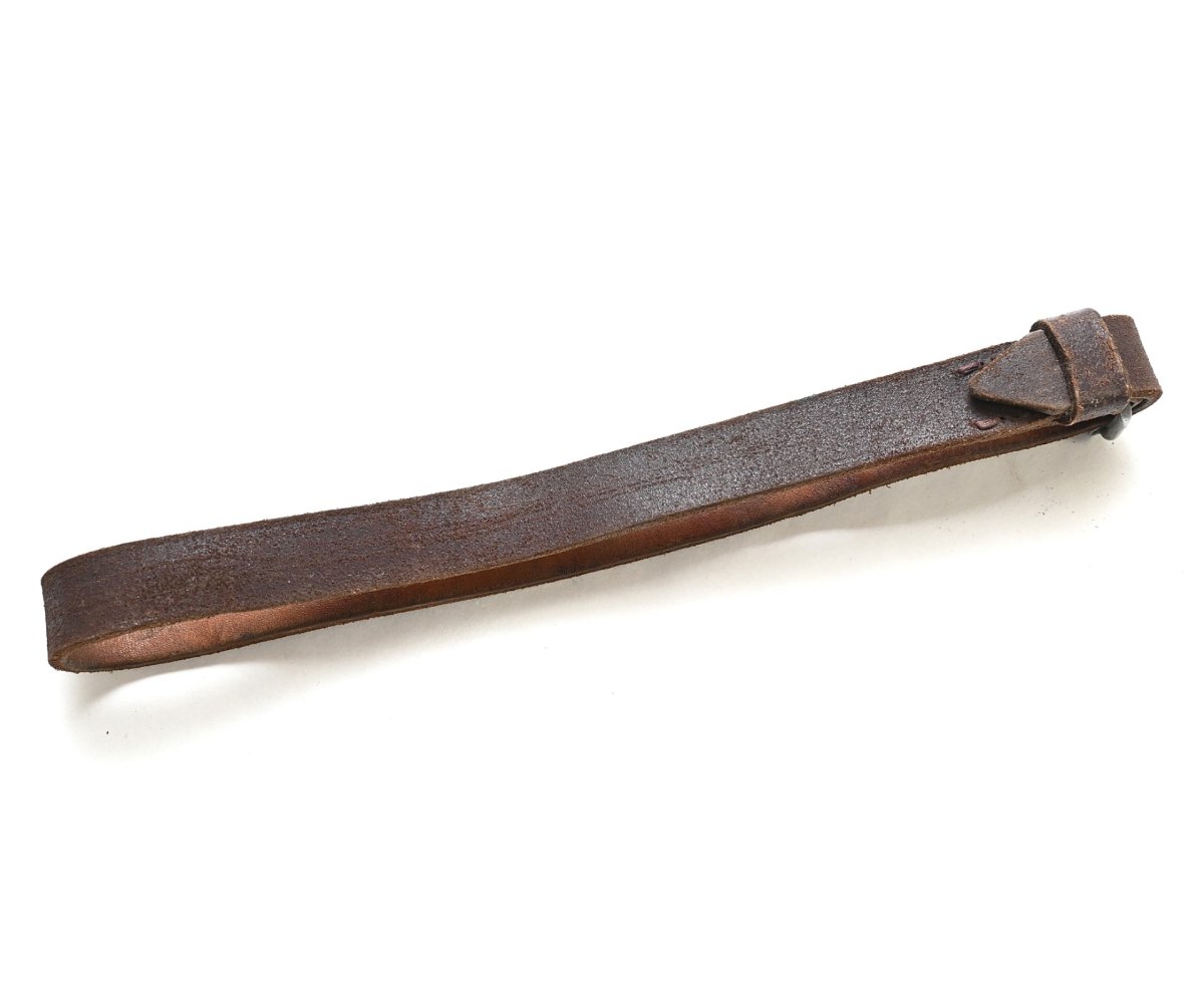 Brown Leather Flak Rgt.4 Marked Equipment Strap — image 2
