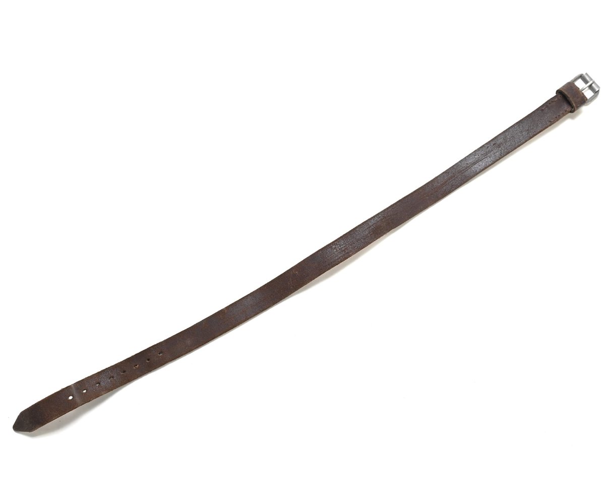 Brown Leather Flak Rgt.4 Marked Equipment Strap — image 4