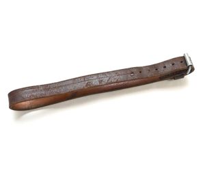 Brown Leather Flak Rgt.4 Marked Equipment Strap