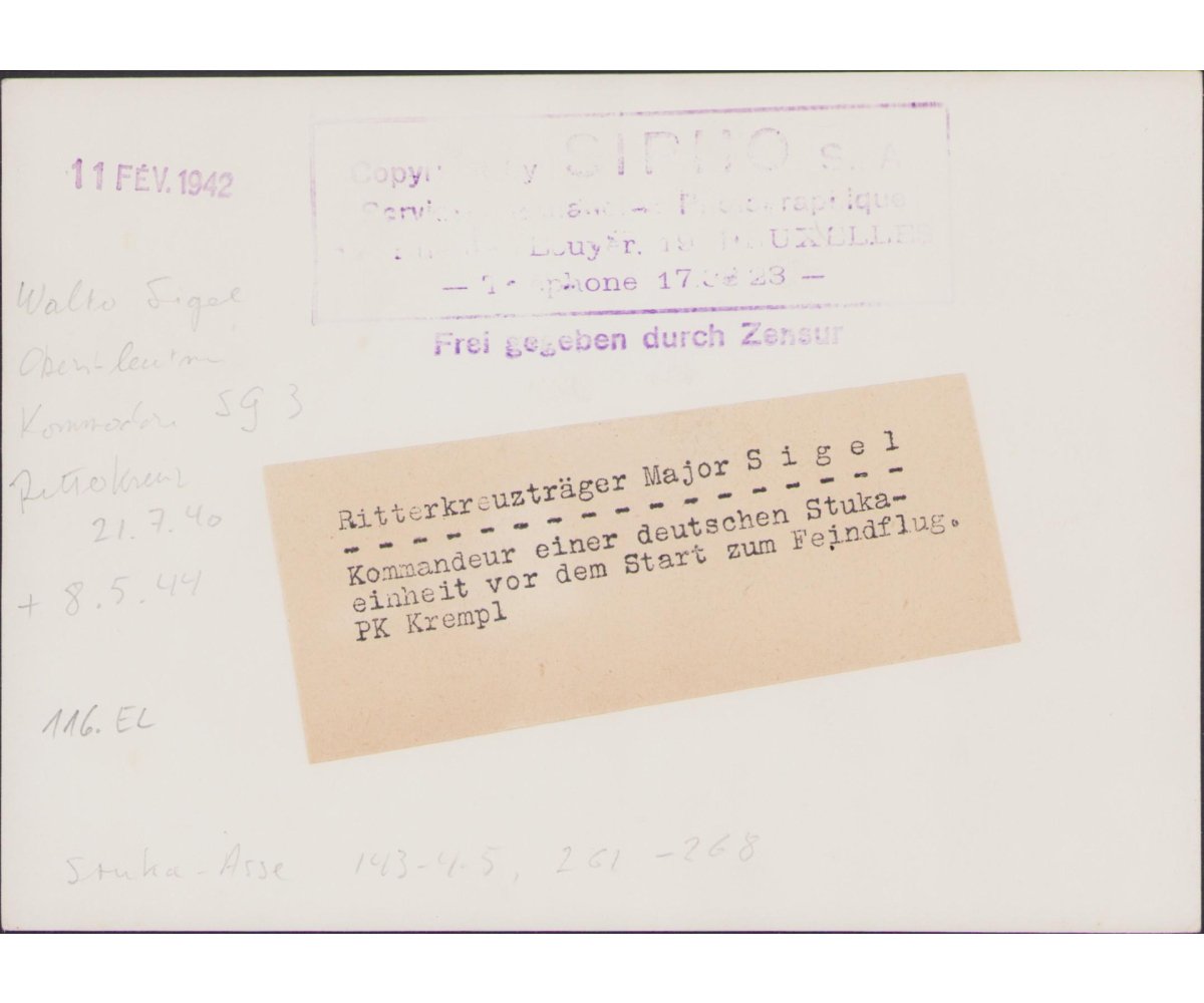 Ritterkreuzträger Major Sigel Press Photo — image 2