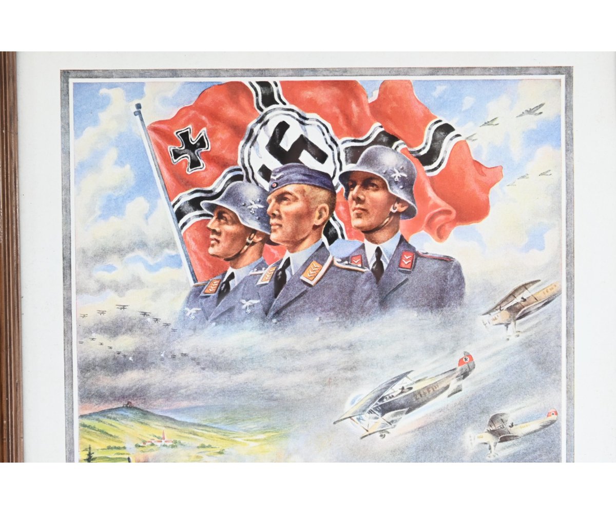 Flak Rgt.18 Dienstzeit Framed Document — image 2