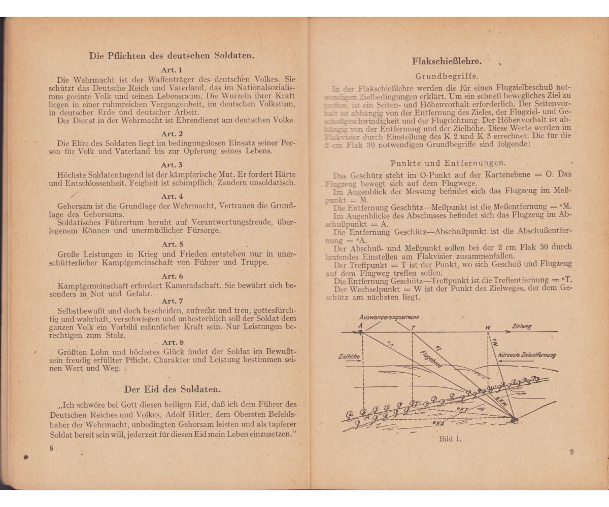 Luftwaffe 'Kanonier 2cm Flak 30' Booklet 1942 — image 2