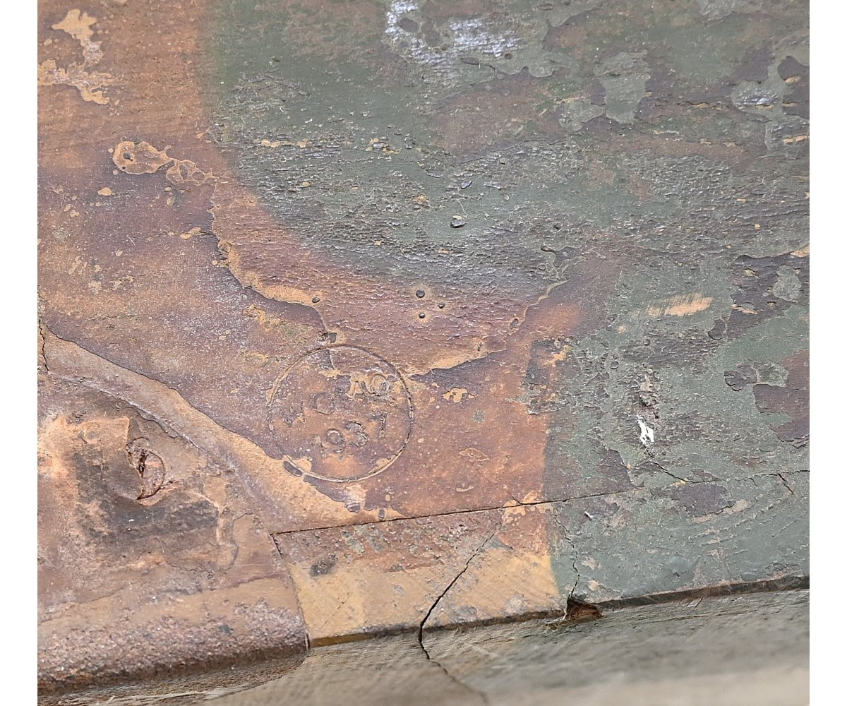 Wooden Camouflaged '6(gr.)Ladg.l.F.H.18' Transport Box — image 7
