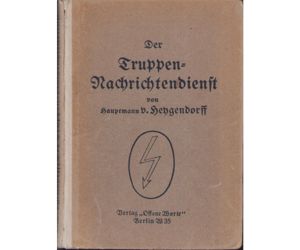 Rare 'Der Nachrichtendienst' Instruction Book