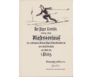 Geb.-Jäg.-Btl.98 Ski Award Document