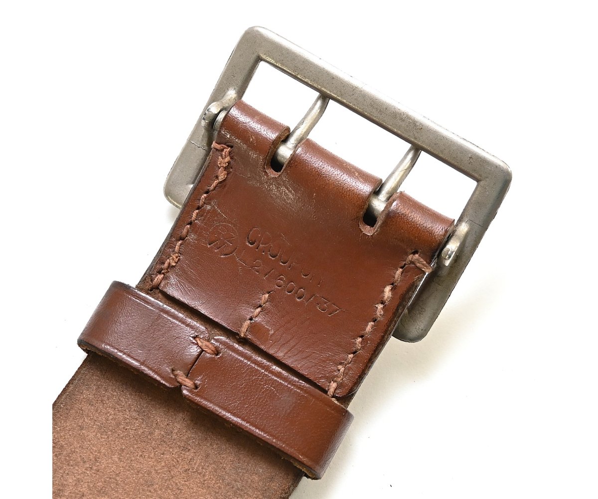 Brown Leather Wehrmacht Officer's Belt (120cms) — image 5