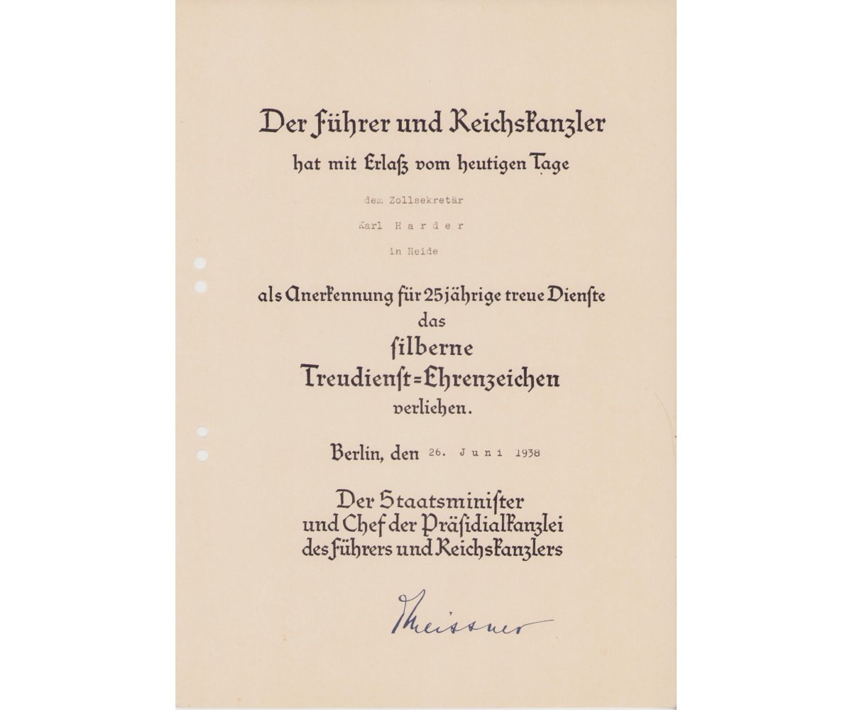 Olympia 1936 Award Document Grouping — image 4