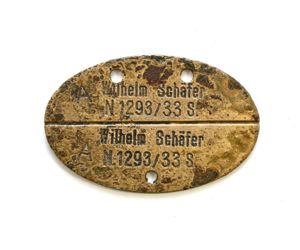 Brass Named Kriegsmarine Erkennungsmarke (1933)