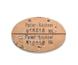 Named Kriegsmarine Erkennungsmarke (MK)