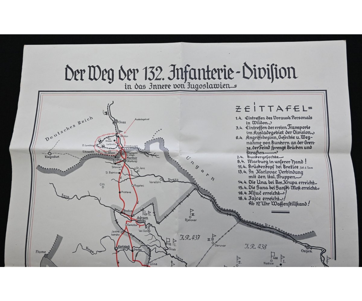 'Der Weg der 132.Inf.-Div.' Poster 1941 — image 2