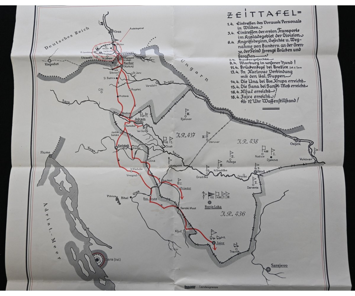 'Der Weg der 132.Inf.-Div.' Poster 1941 — image 3