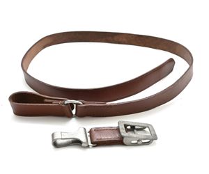 Top! Brown Leather Officer's Cross Strap