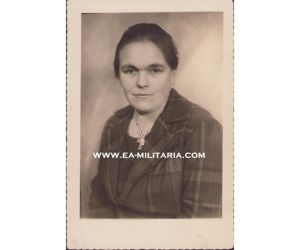 Portrait German Mother with Mutterkreuz in Wear