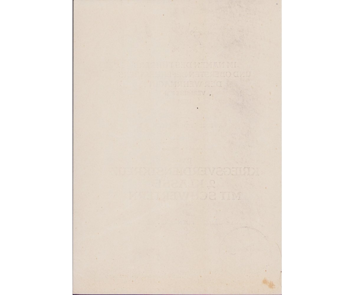 Stabsbttr.III./Art.-Rgt.258 KVKII Award Document — image 2