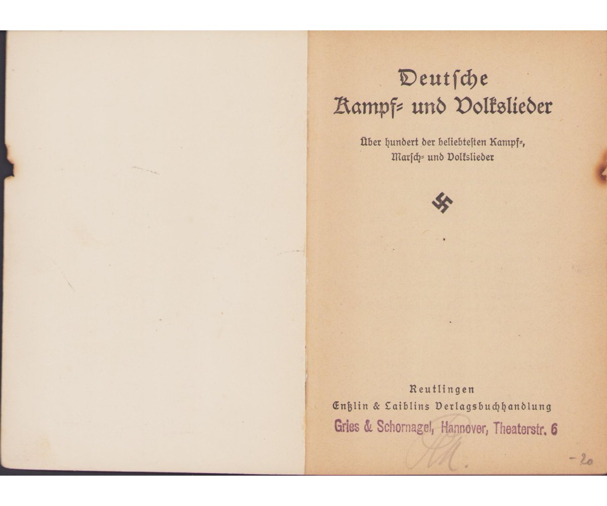 Deutsche Kampf und Volkslieder 1933 — image 2