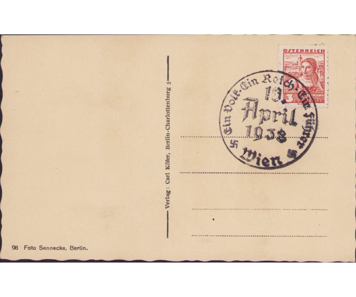 A.Hitler Standard Bearers Postcard — image 2