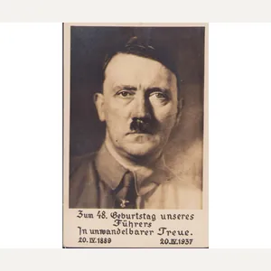 'Zum 48.Geburtstag unsres Führer' Postcard
