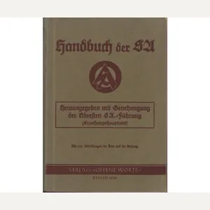 Rare Handbuch der SA 1939