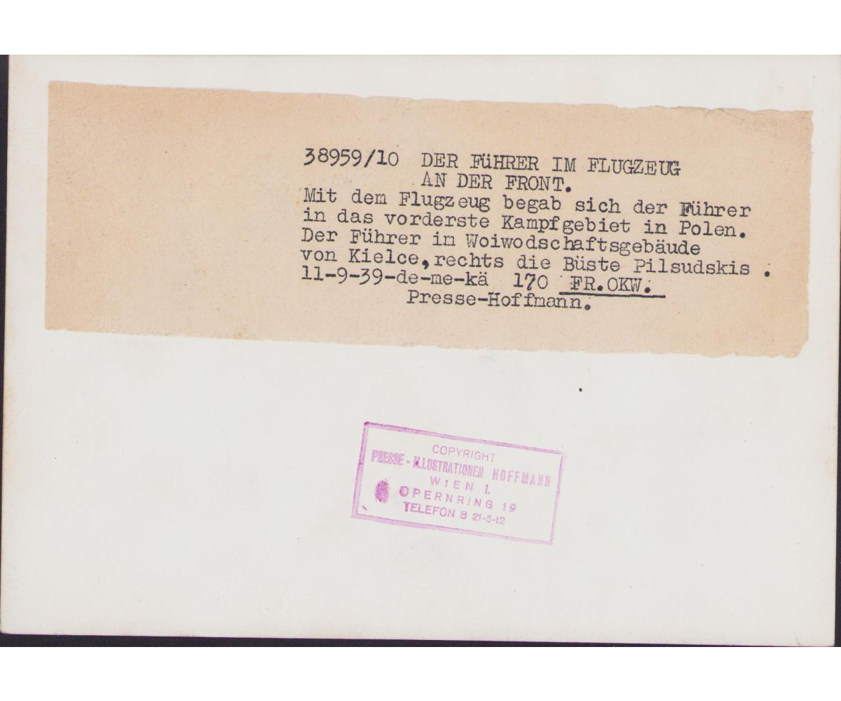 A.Hitler in Poland Press Photo 1939 — image 2