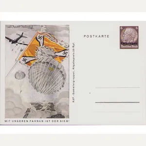 'Luftwaffe Fallschirm' KdF-Sammlergruppen Postcard