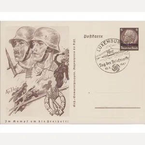 Im Kampf um die Freiheit 'Inf.Sturmabzeichen' Postcard