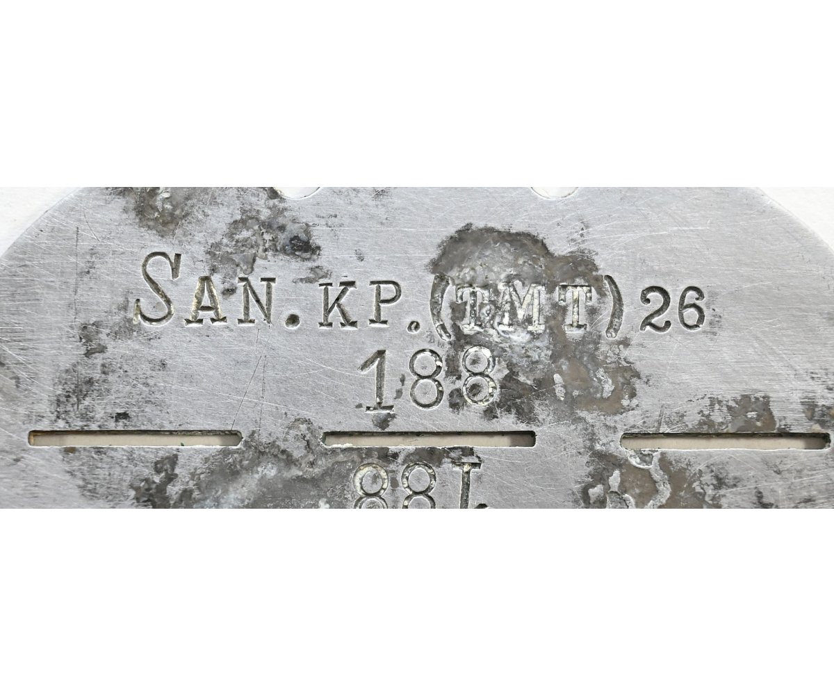 San.Kp.(TMT) 26 Erkennungsmarke (26.Inf.-Div.) — image 2