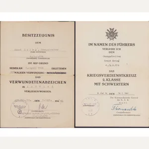 Art.Rgt.814 VWA/KVKII Award Document Set