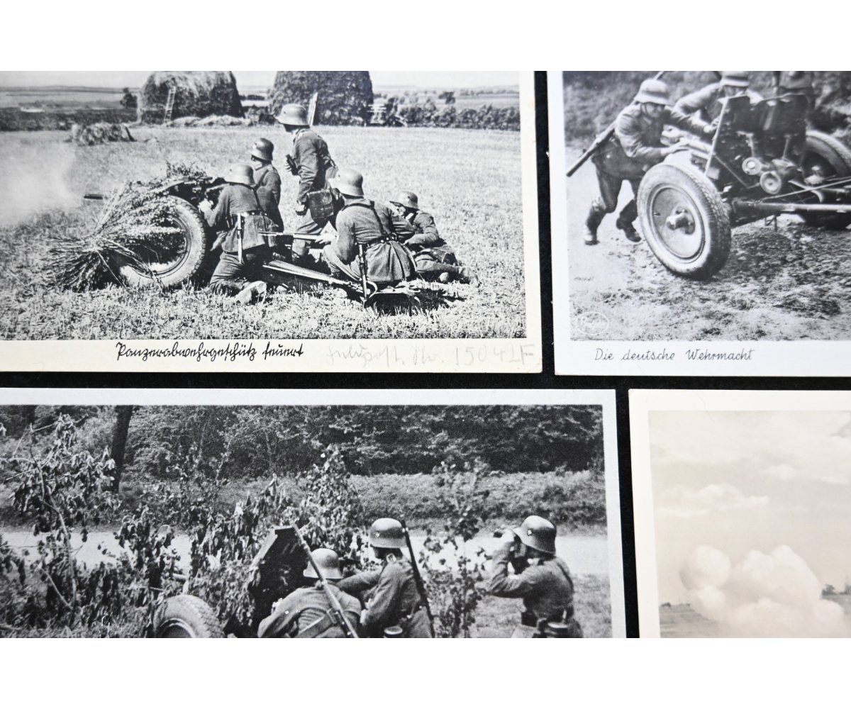4x Panzer-Abwehrkanone 3,7cm Postcards — image 2