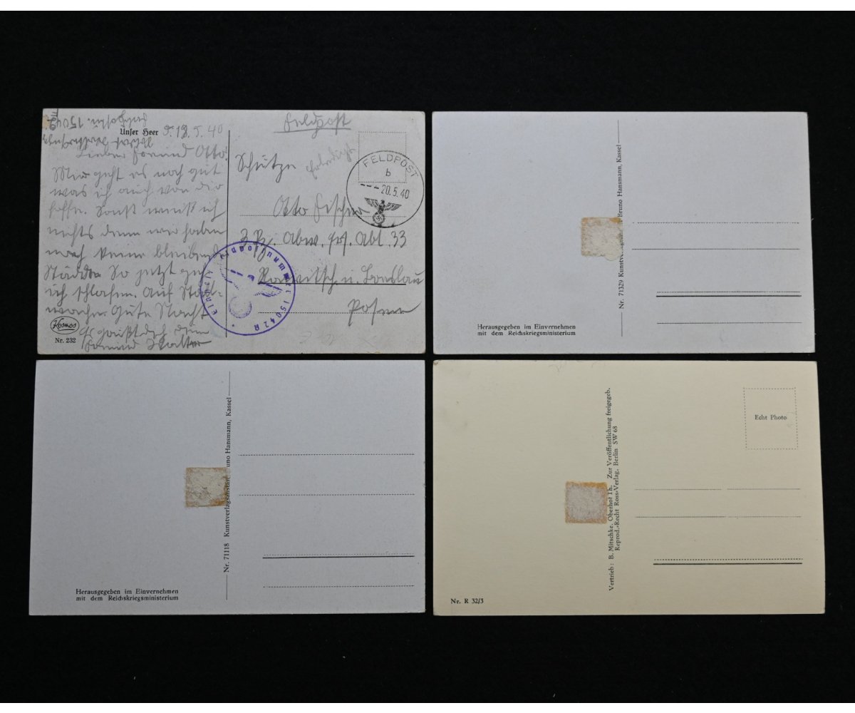 4x Panzer-Abwehrkanone 3,7cm Postcards — image 3