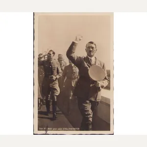 Der Führer und Hess Postcard