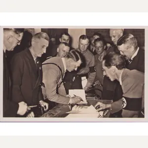 'Eröffnung des Parteimuseum' Postcard