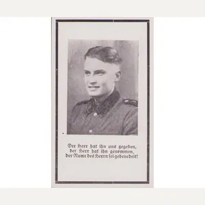 ᛋᛋ -Gebirgs-Rgt. Death Notice 1944