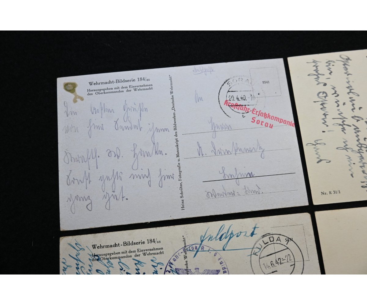 4x Wehrmacht Kradschützen Postcards — image 3