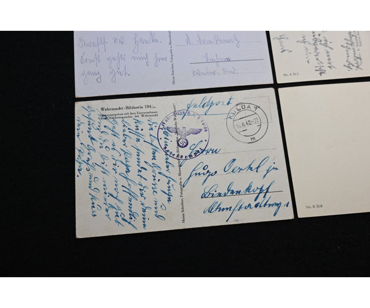 4x Wehrmacht Kradschützen Postcards — image 4
