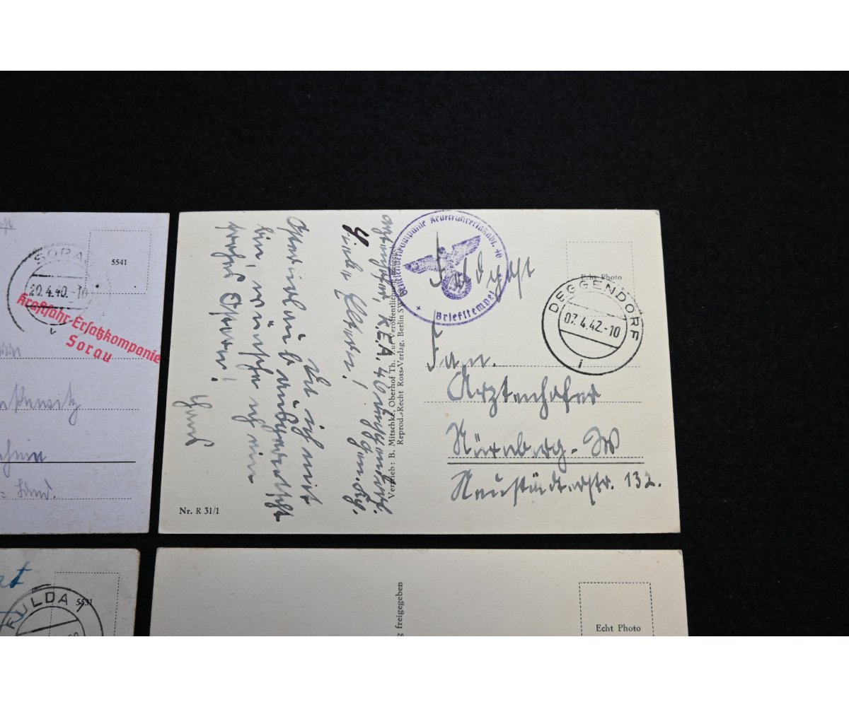 4x Wehrmacht Kradschützen Postcards — image 5