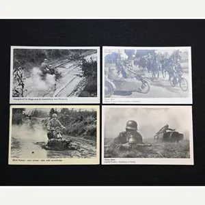 4x Wehrmacht Kradschützen Postcards