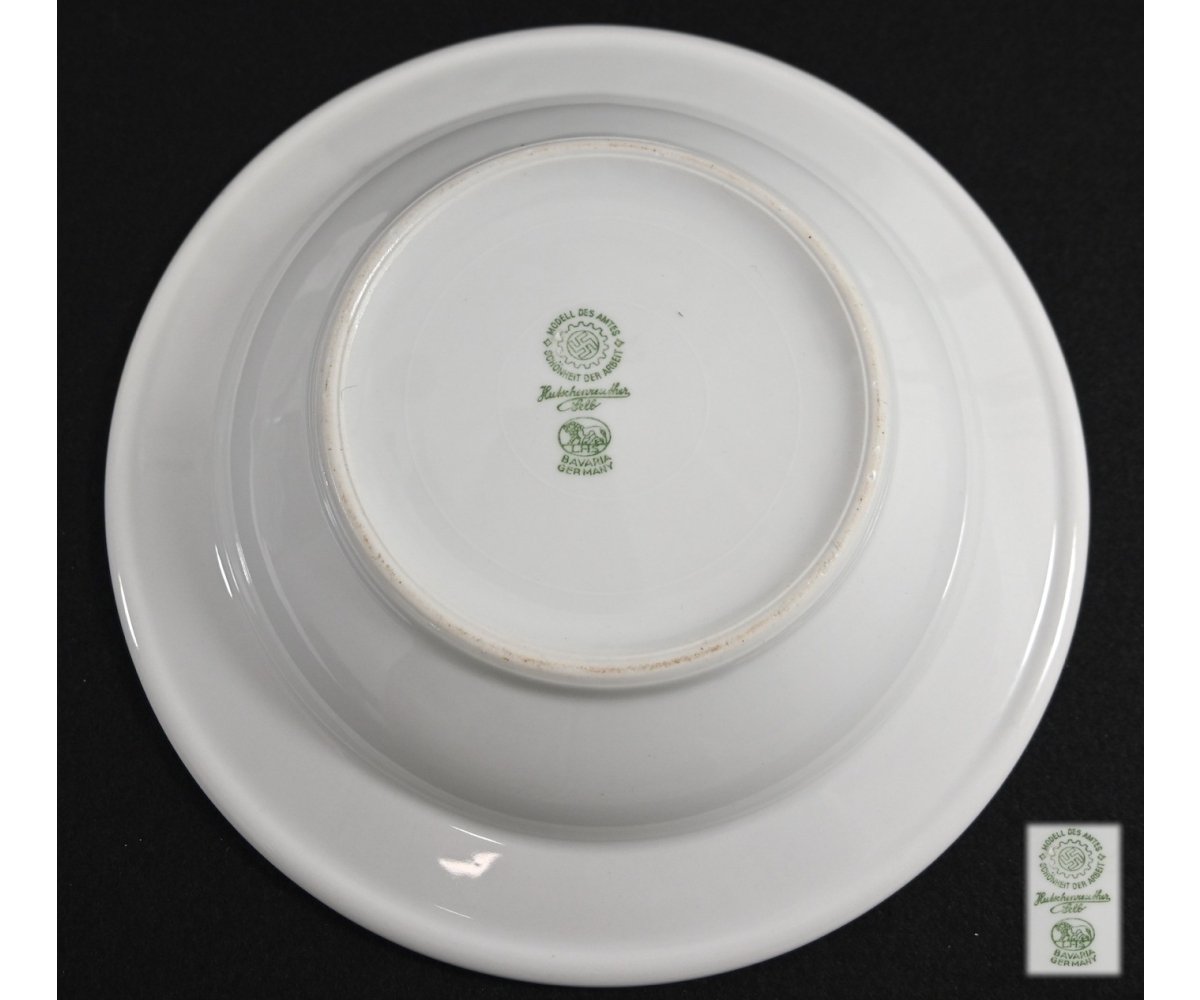 Company marked Porcelain DAF Soup Plate (Hutschenreuther) — image 3