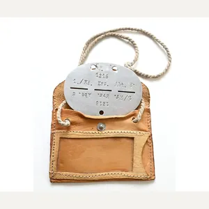 Kraftfahr Erkennungsmarke in Leather Pouch