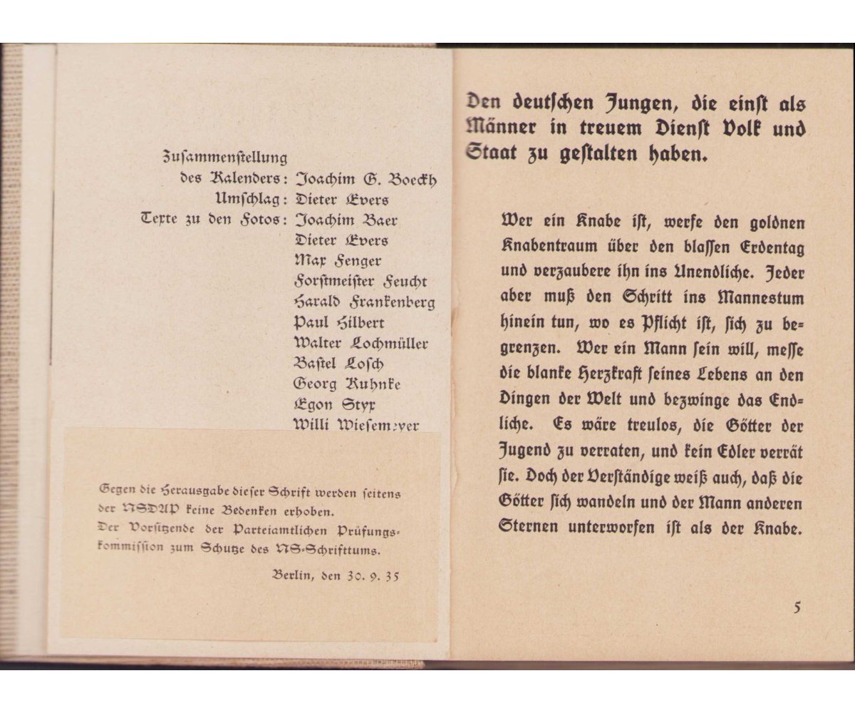 HJ 'Spurkalender' 1936 — image 2