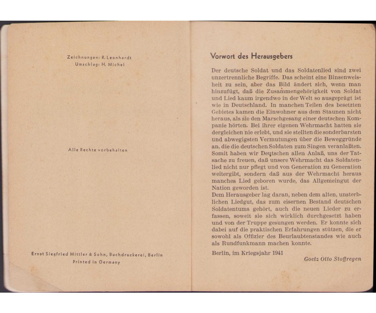 Deutsche Soldaten Liederbuch 1941 — image 3