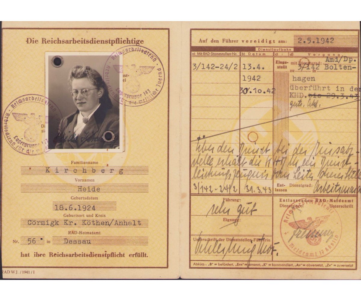 RAD Paß fur Weibliche Jugend — image 2