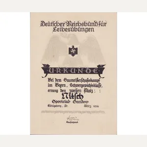 Large! DRL Award Document 1938