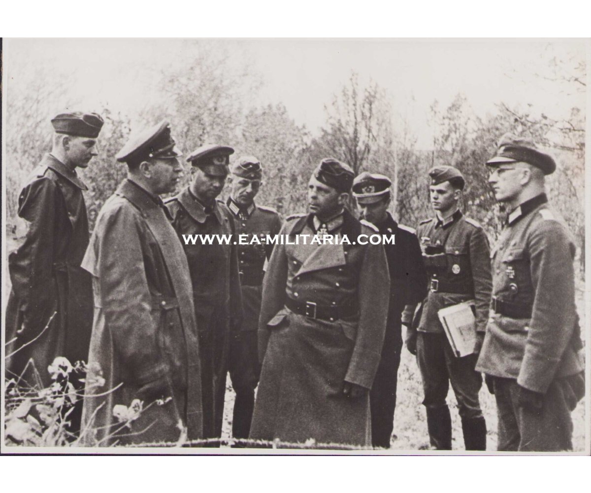 Ritterkreuzträger General Ebersbach Press Photo