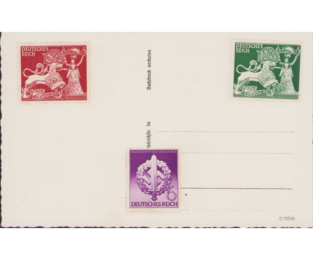 'Die historische Reichstagsitzung' Postcard — image 2